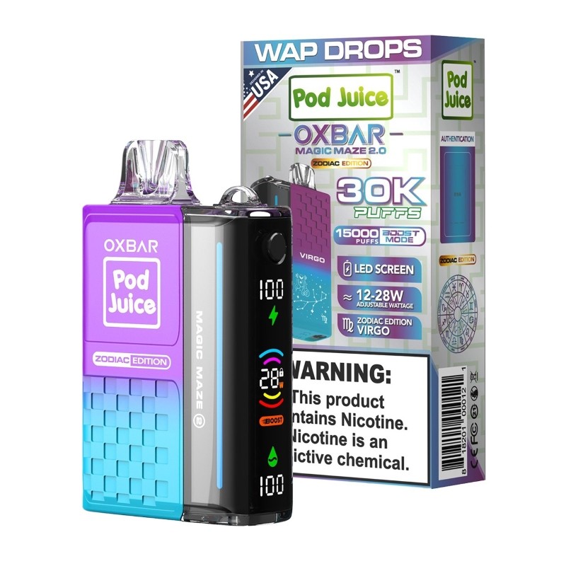 OXBAR X Pod Juice Magic Maze 2.0 30K Disposable Vape ( 5%, 30000 Puffs)