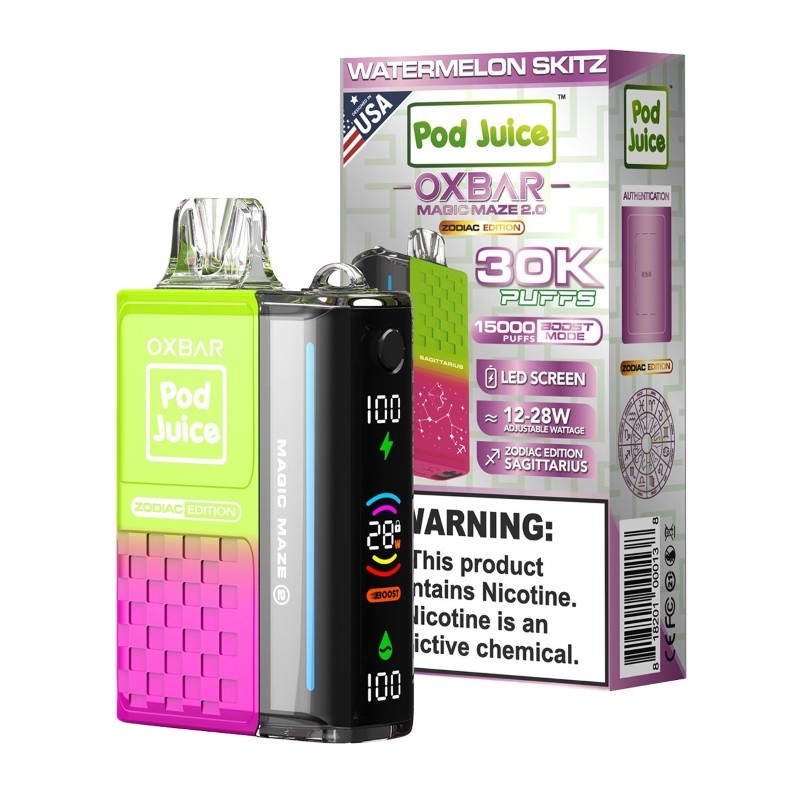 OXBAR X Pod Juice Magic Maze 2.0 30K Disposable Vape ( 5%, 30000 Puffs)