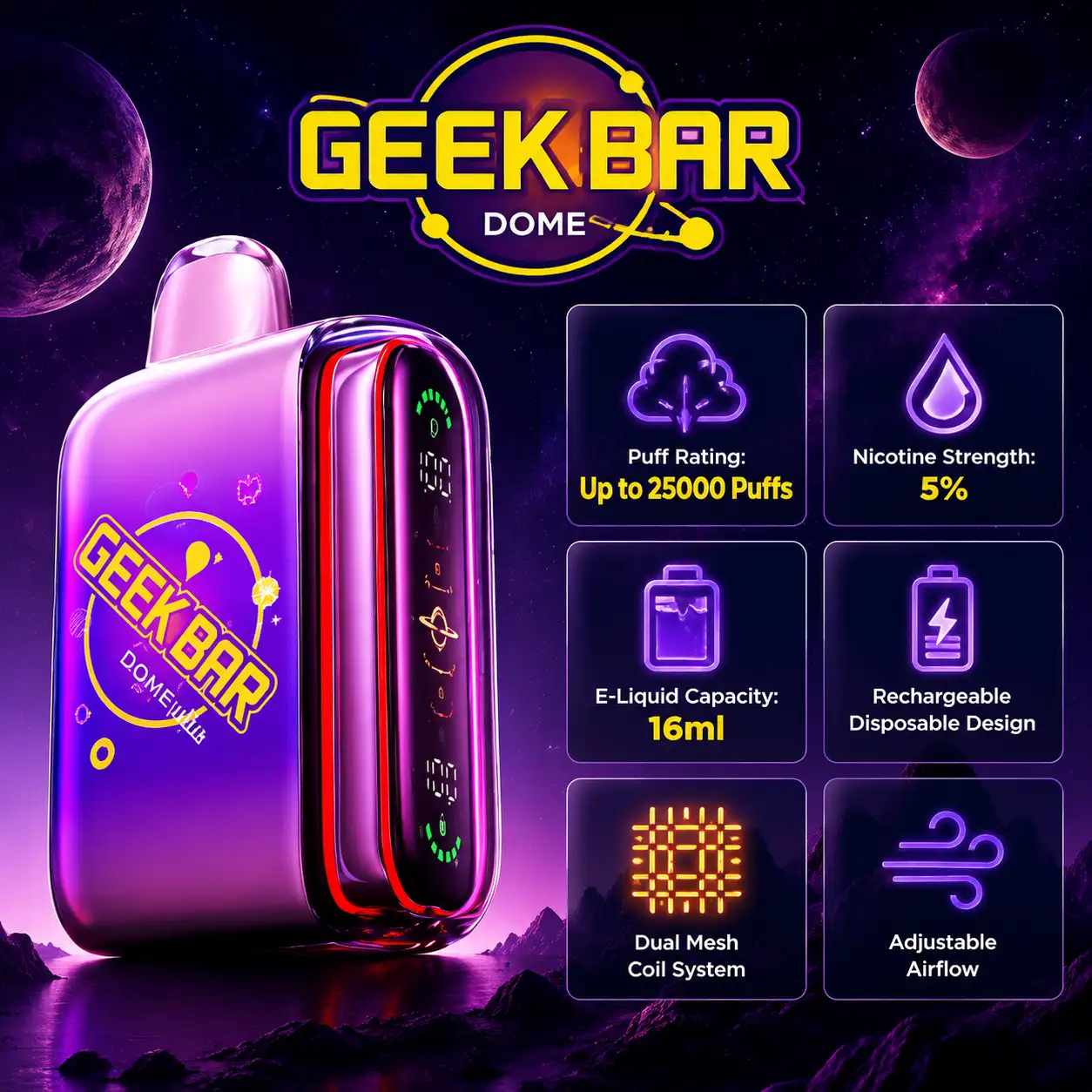 Geek Bar Pulse 2 25K Disposable Vape  | Dual Modes