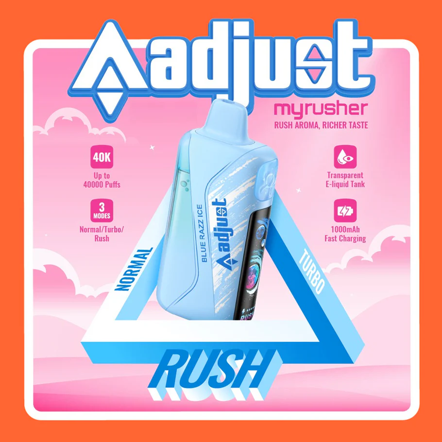 Adjust Myrusher 40K Disposable Vape (5%, 40000 Puffs)